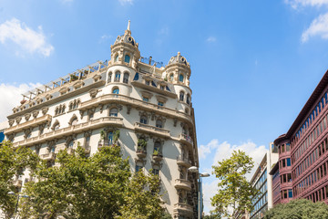 Fototapeta premium Buildings in Barcelona, Spain