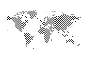 Fototapeta na wymiar Welt Karte Punkte