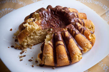cheescake with chocolate