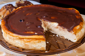cheescake with chocolate