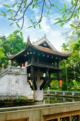 Fototapeta premium One Pillar Pagoda in Hanoi, Vietnam