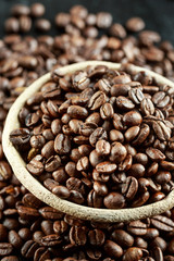 Roasted coffee beans