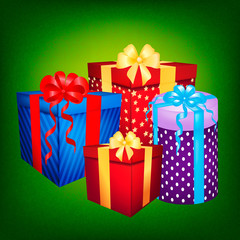 gift boxes vector