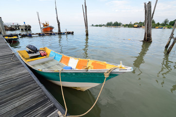 Boat at jetty
