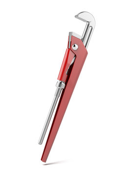 Red pipe wrench tool