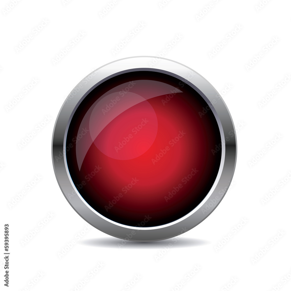 Poster red web button