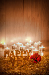 Happy New Year, Silvester, Grußkarte, Glückwünsche