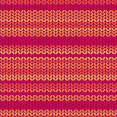 Illustration seamless knitted pattern.