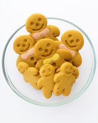 Assorted gingerbread men cookies