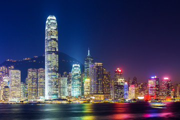 Naklejka premium Hong Kong skyline