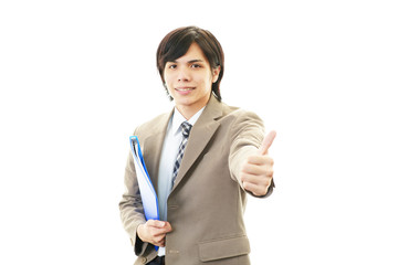 笑顔のビジネスマン