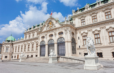 Fototapeta na wymiar Belweder w Wiedniu, Austria