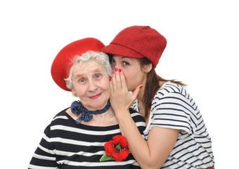 grandmother and granddaughter