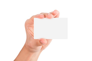 Fototapeta premium Hand Holding Business Card