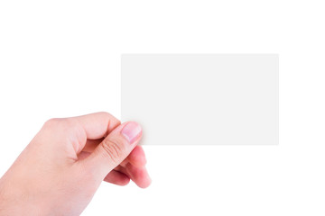 Fototapeta premium Hand Holding Business Card