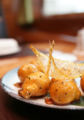 Caramelized fruits, chinese dessert