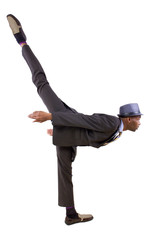 young black businessman in a suit dancing © Innovated Captures