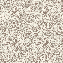 Damask seamless vector pattern