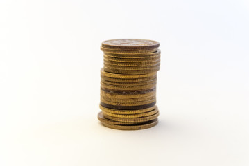 stacks of coins