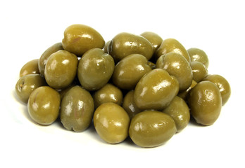 olives on white