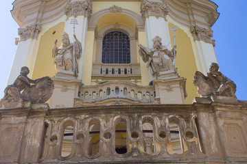 architectual details of old cathedral