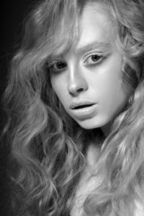Fototapeta premium close up model face make up portrait