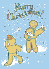 Merry Christmas greeting card