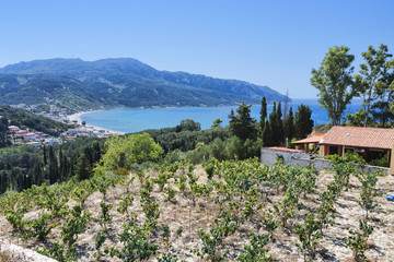 Saint George beach at Corfu island in Greeece