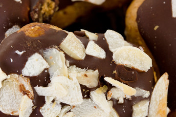 Close-up of fresh baked christmas cookies