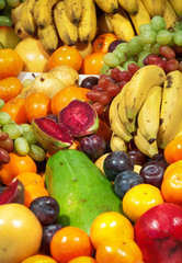 Colorful Tropical Fruit Buffet
