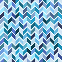 Obraz premium Seamless geometric pattern, blue mosaic