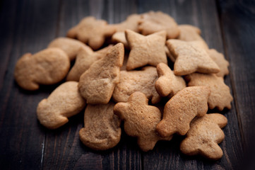 Aromatic and fresh gingerbread cookies