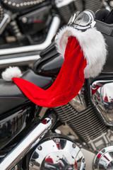 Motorcycle of Santa Claus.