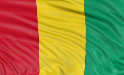 Obraz premium 3D Guinea flag