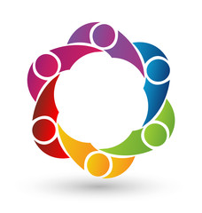 Vector of Teamwork logo design