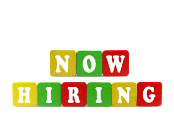 now hiring concept