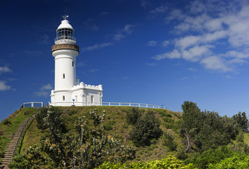 Fototapeta na wymiar Der Leuchtturm von Byron bay an der Ostküste von Australien