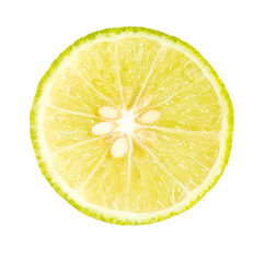 lime is isolated on a white background.