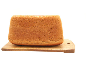 bread on a white background