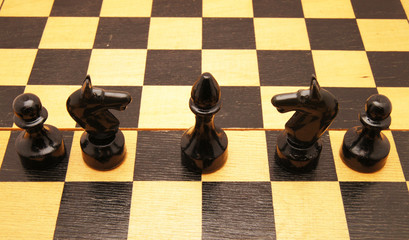 Chess on a chess board