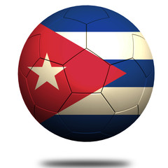 Naklejka premium Cuba soccer