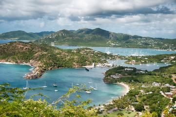 Falmouth bay - View from Shirley Heigths, Antigua