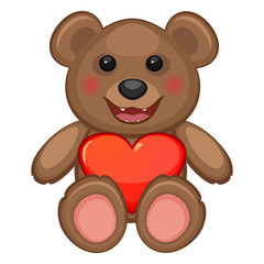 Bear and heart