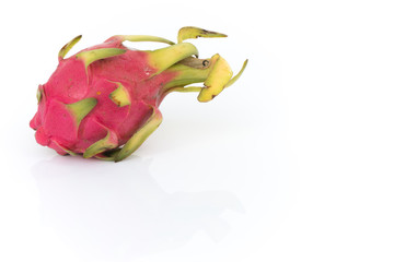 Obraz premium Dragon fruit on isolated white background