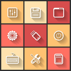 Vector design flat icons