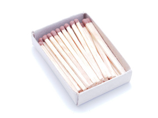 matches on a white background