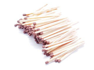 matches on a white background