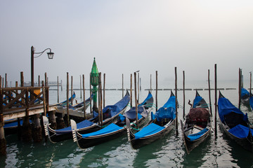 Fototapeta na wymiar Fog in Venice, Italy