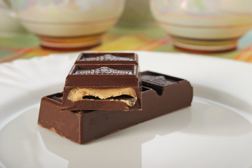 chocolate with cream filling
