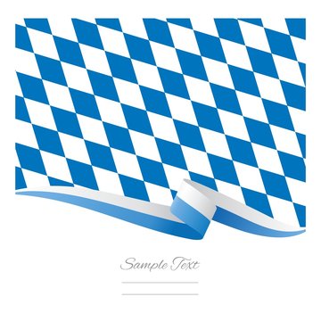 Bavarian flag background vector